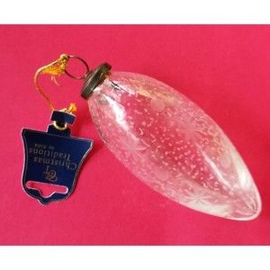 Aldik Big 7 inch Handblown Wheel Cut Bulb Ornament From India